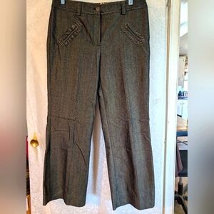AKA Woman Gray Wide Leg‎ Pants  Pockets Size 8